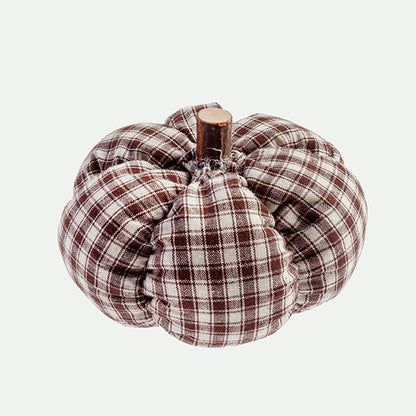 Vichy print decorative pumpkin