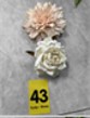 Tête de rose avec clip 11 cm Rs.