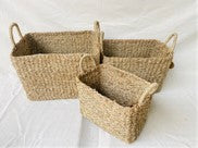 Vegetable fiber organizer with handles