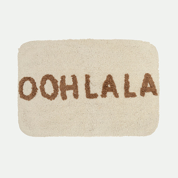 Alfombra de baño con mensaje