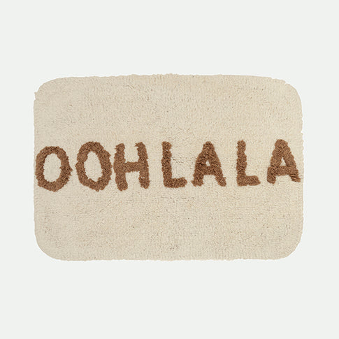 Alfombra de baño con mensaje