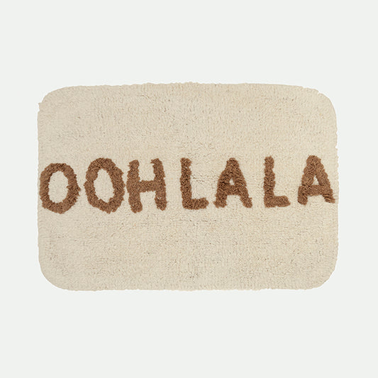 Alfombra de baño con mensaje