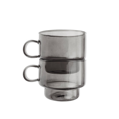 Confezione da 2 tazze impilabili 8,6Xx4X8Cm 300Ml Gr.