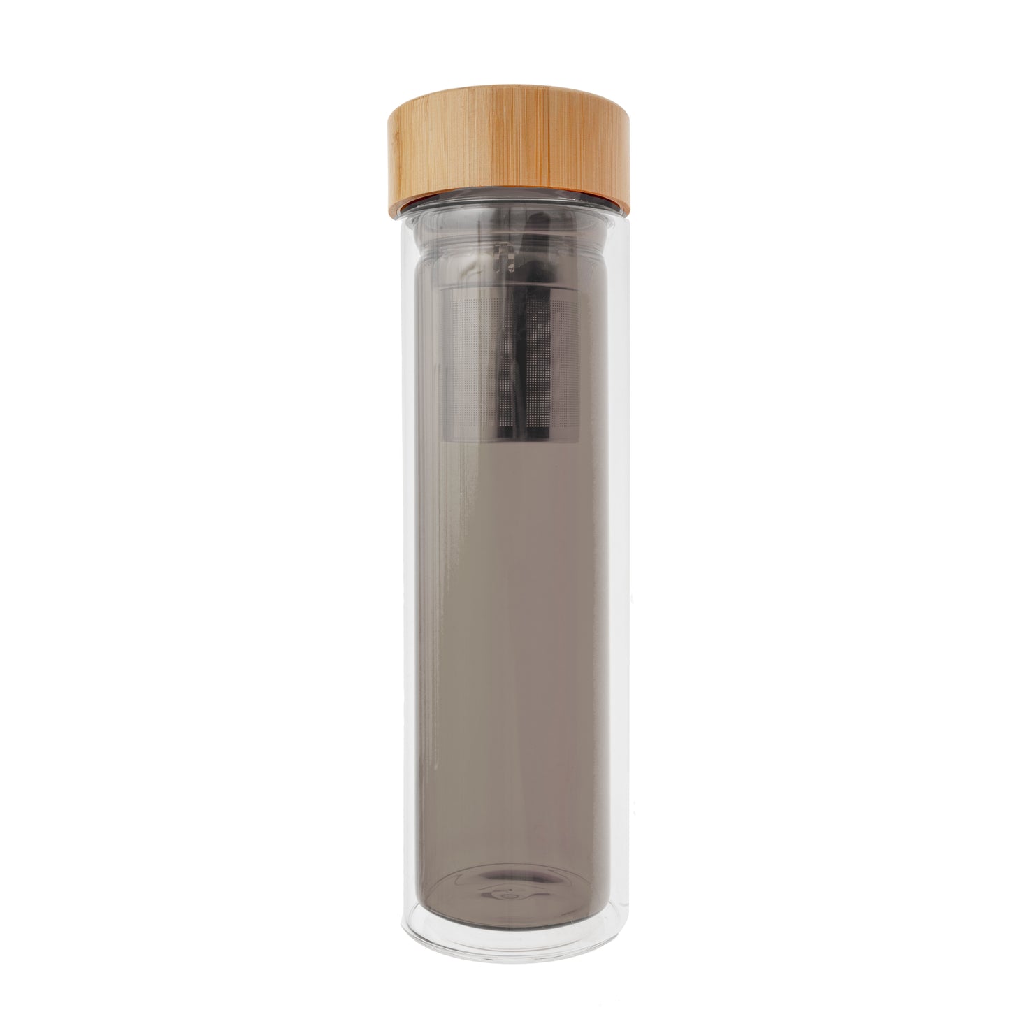 Botella Doble Pared C/Filtro 7,3X7X24Cm 500Ml Gr.
