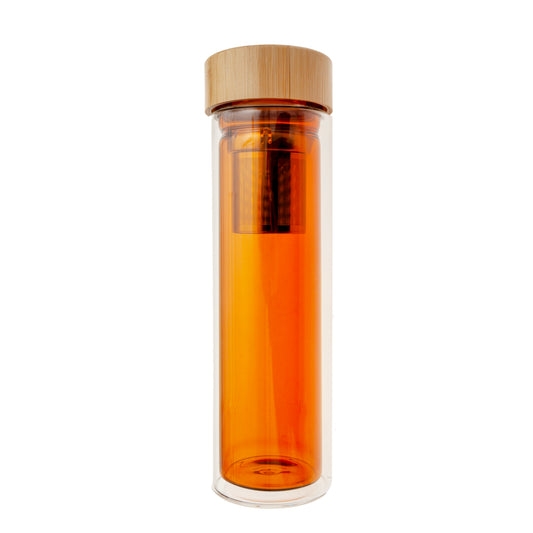 Botella Doble Pared C/Filtro 7,3X7X24Cm 500Ml Áb.
