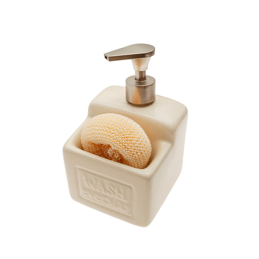 Distributore per lavastoviglie con spugna