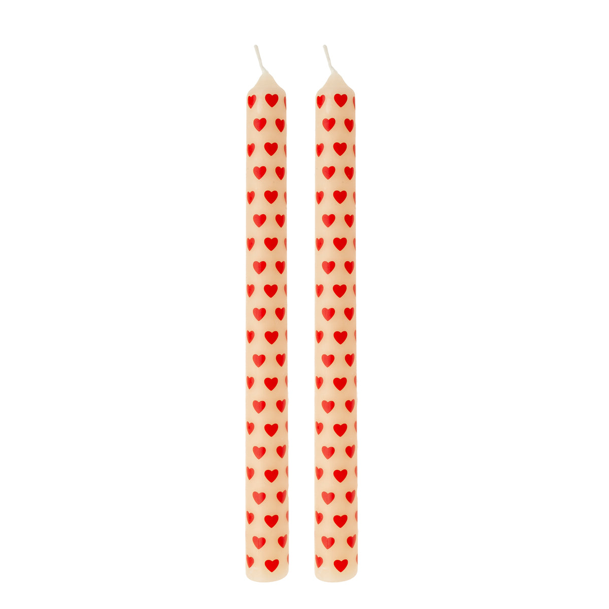 Pack of 2 heart spark plug candles
