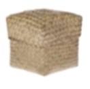 Cesto quadrado com tampa 16x16x16cm