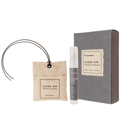 Pack saquito perfumado + room spray clean air