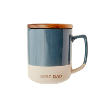 Tazza con coperchio "Miglior papà"