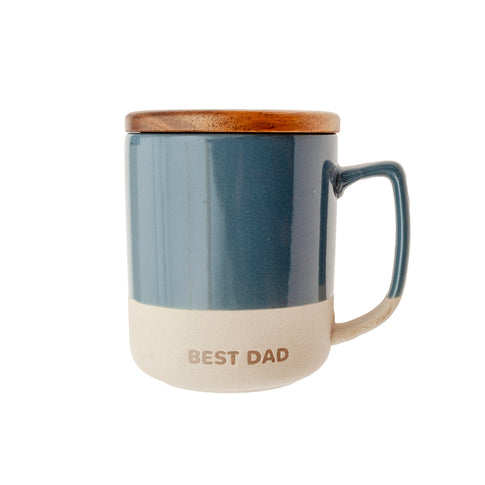Tazza con coperchio "Miglior papà"