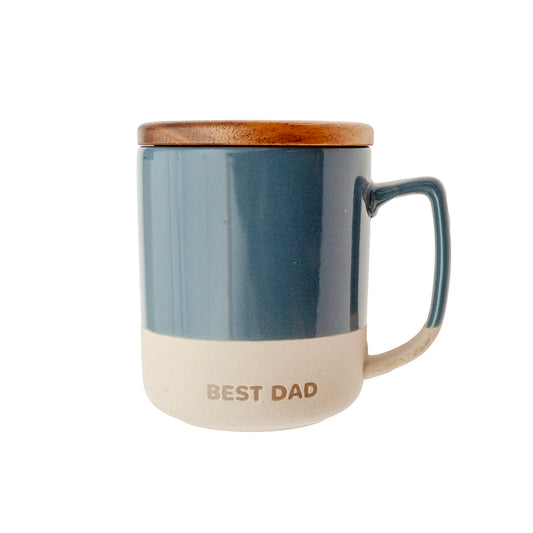 Taza con tapa best dad