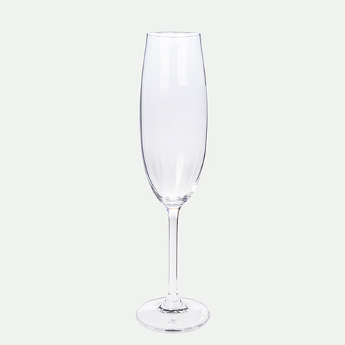 Clear Bohemian Champagne Glass