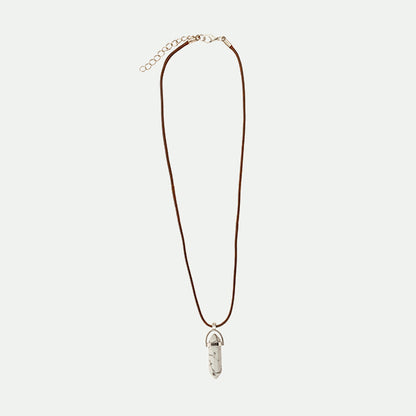 Collar cuarzo blanco