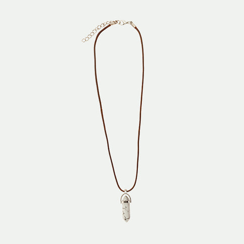 Collar cuarzo blanco