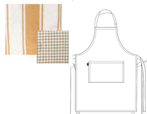 Adjustable kitchen apron