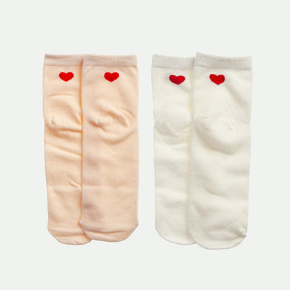 Pack 2 calcetines corazón