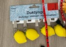 Set 4 Tischdeckenhalter Zitronen