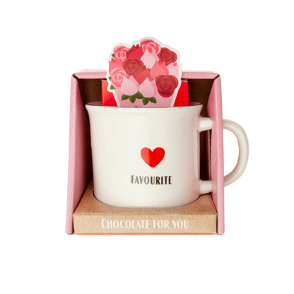 Taza Con Chocolate Y Caramelo 13X10,5X11,5Cm Ún.