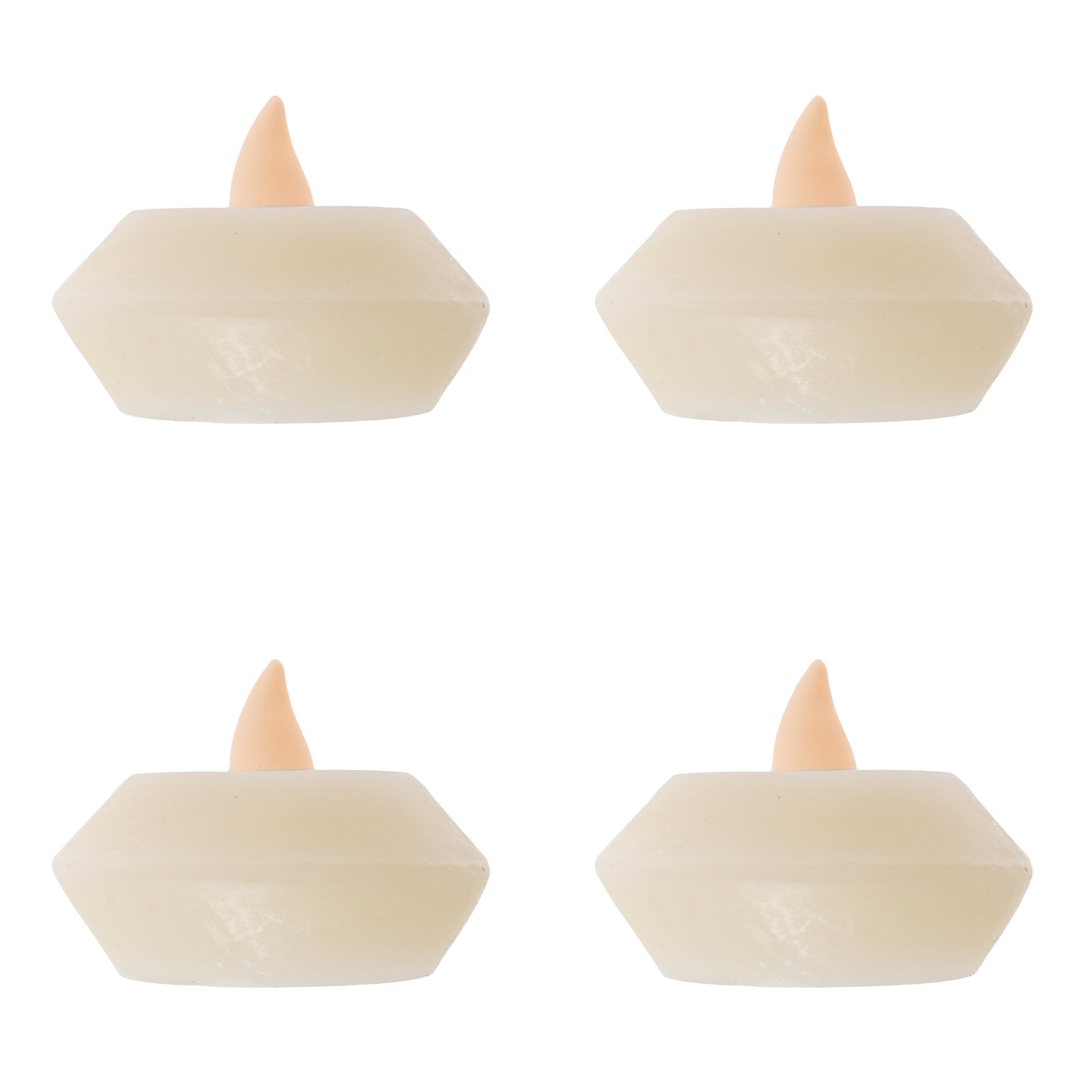 Pack 4 Velas Led Flotantes 5,4X3,9Cm Cr.