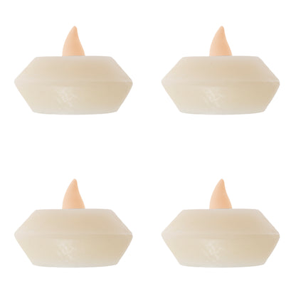 Pack 4 Velas Led Flotantes 5,4X3,9Cm Cr.