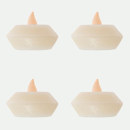 Pack 4 Floating Led Candles 5.4X3.9Cm Cr.