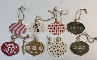 Set van 8 ballabels