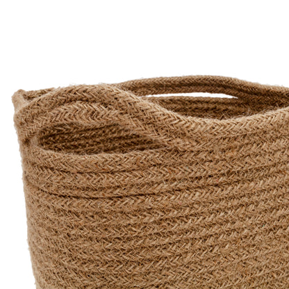 Cesta redonda con asas