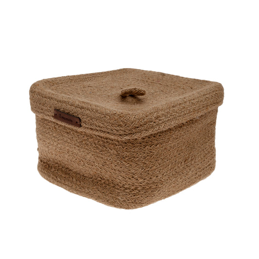 Cesta cuadrada con tapa