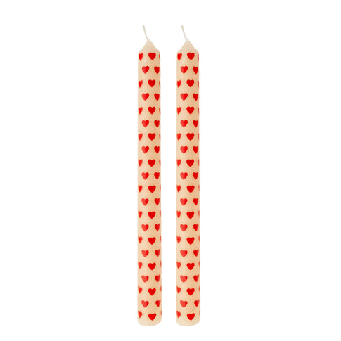 Pack 2 velas bujía corazón