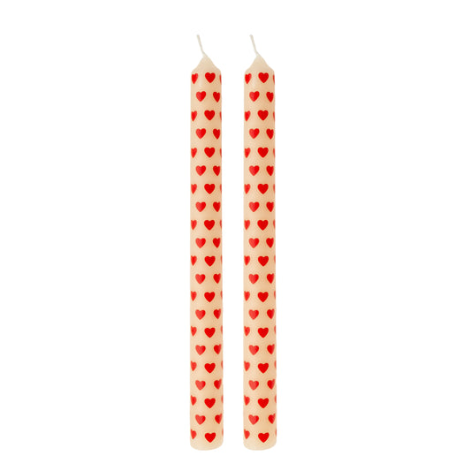 Pack 2 velas bujía corazón