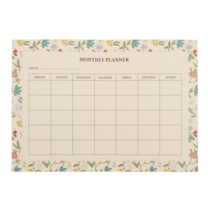 Planner mensile floreale