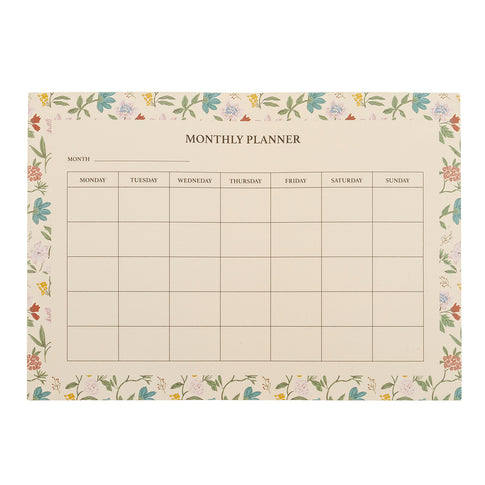 Planner mensile floreale
