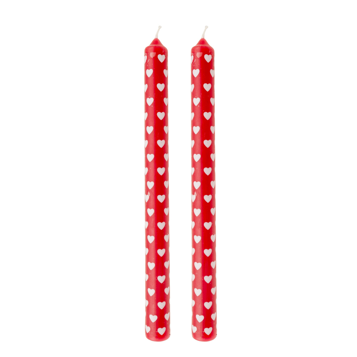 Pack of 2 heart spark plug candles