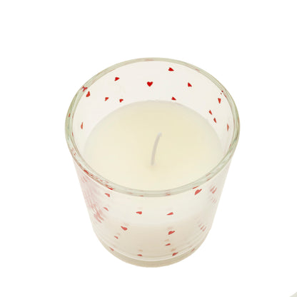Candela in vetro rosa e oud