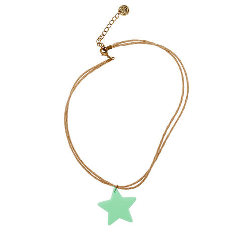 Colgante Estrella Rosa 46Cm Rs.