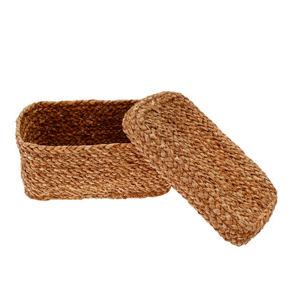 Rechteckiger Korb mit Deckel 25x13cm