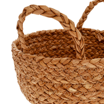 Cesta redonda con asas