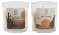 Sortiment Duftkerze im Glas slow wanderlust