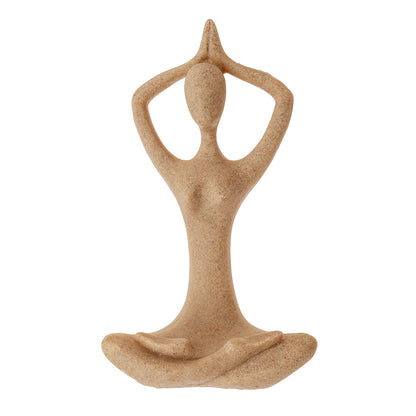 Figura decorativa mujer yoga