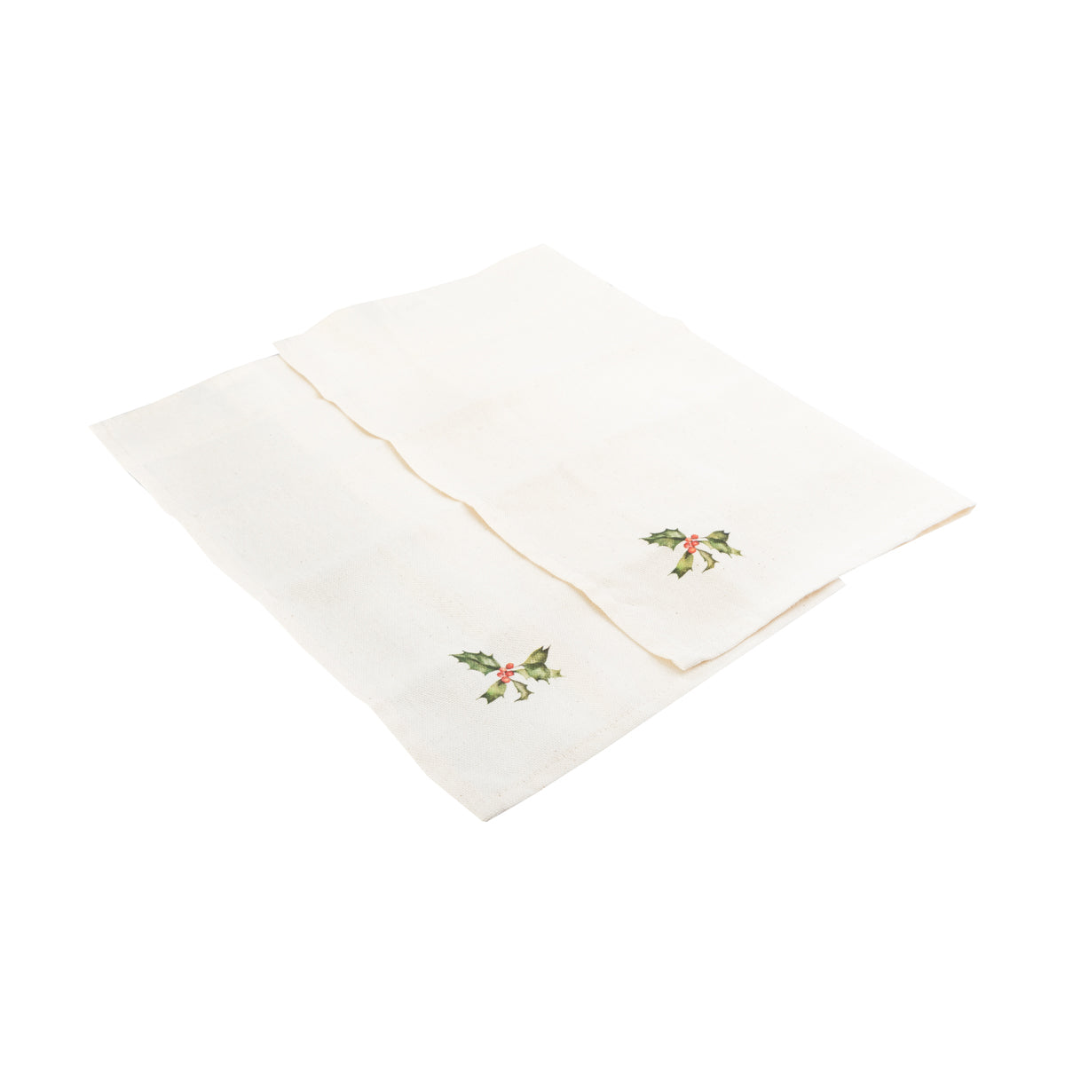 Pack 2 servilletas acebo 40x40cm