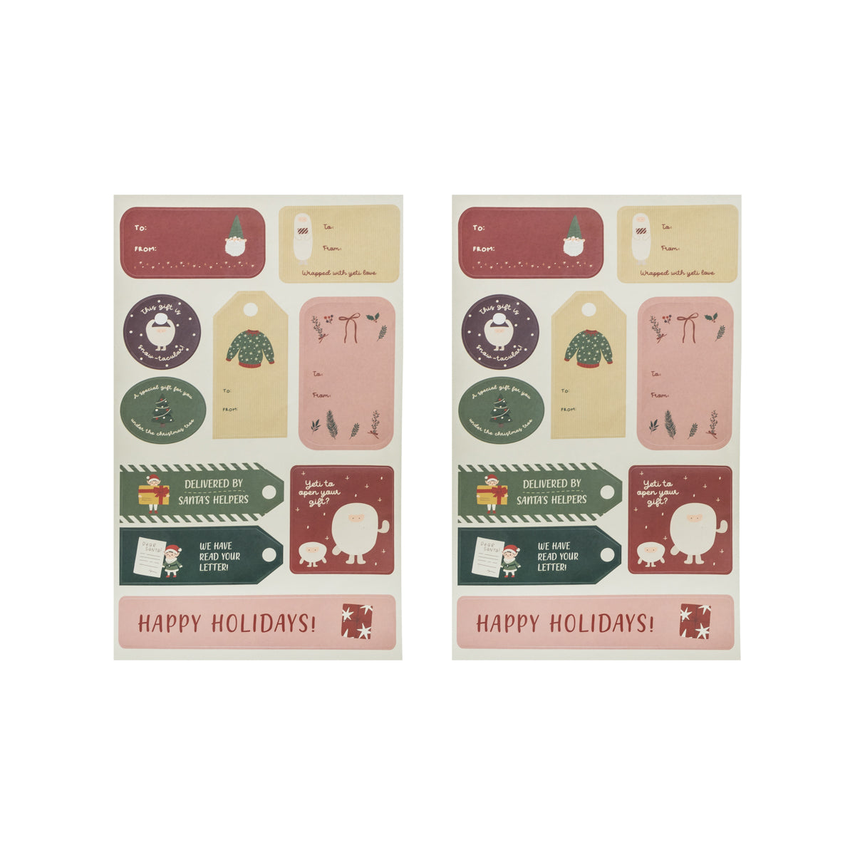 Pack 2 sobres regalo con asa .