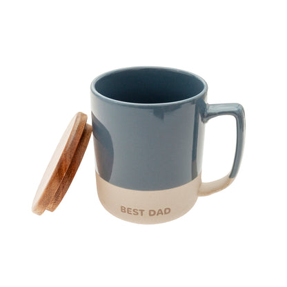 Tazza con coperchio "Miglior papà"