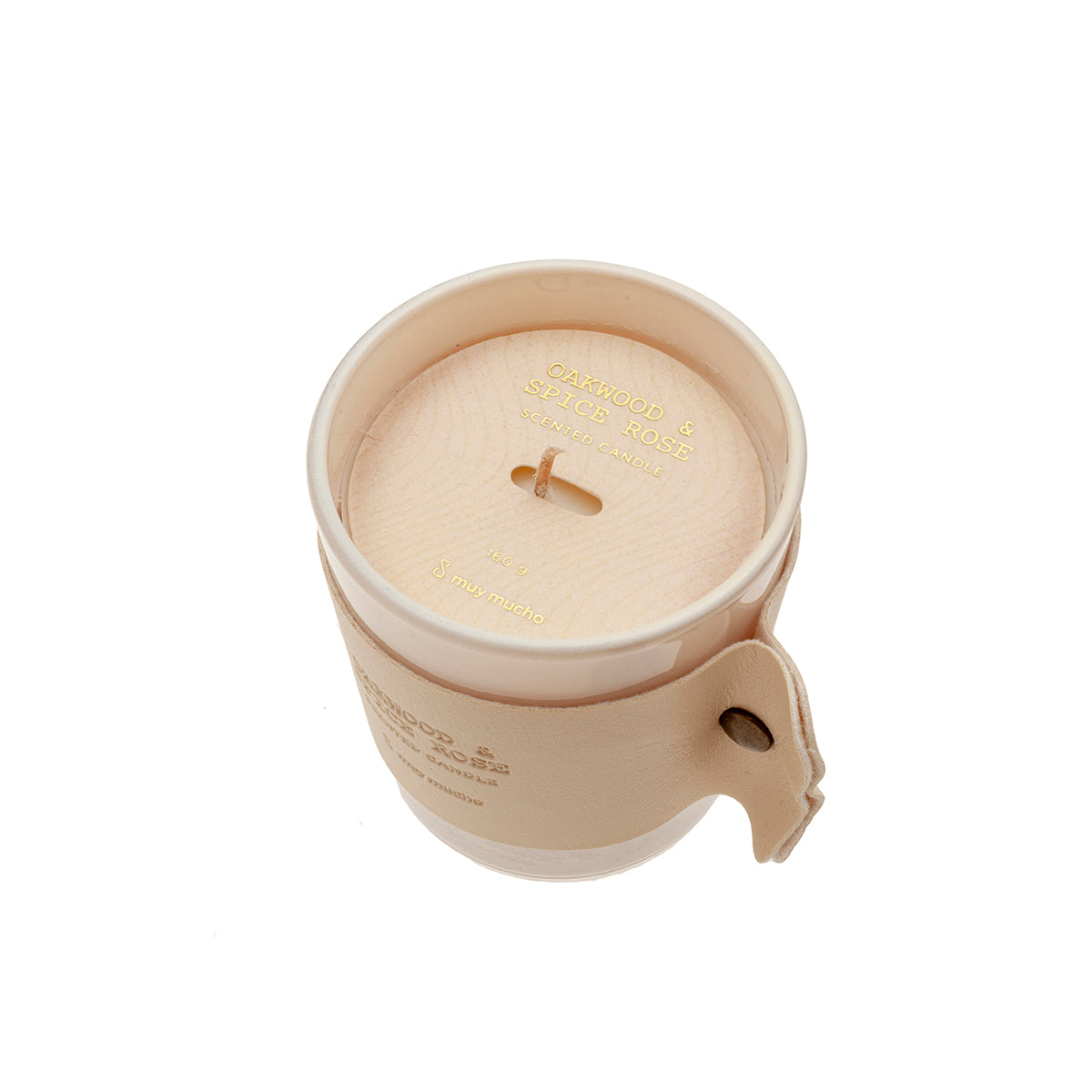 Vaso vela oakwood&spice rose