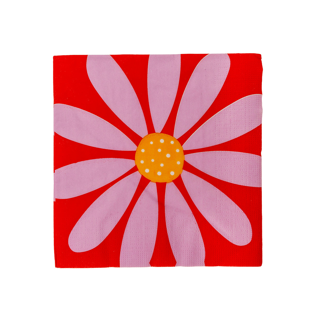 serviette en papier à motif de marguerite