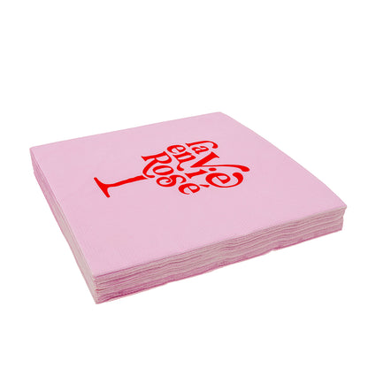 Servilleta papel la vie en rose