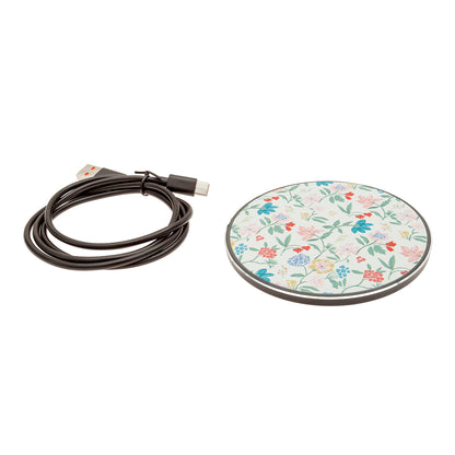 Cargador inalámbrico floral