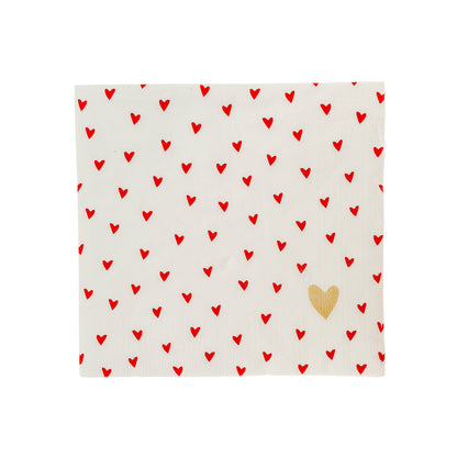 Tovagliolo di carta con cuori
