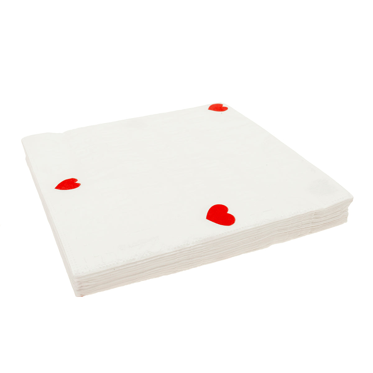 serviette en papier avec un petit cœur