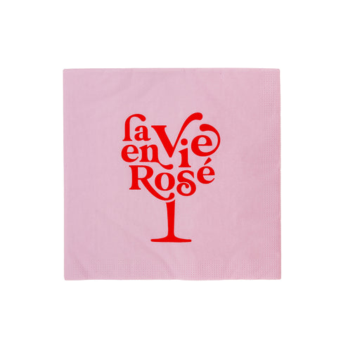 Servilleta papel la vie en rose